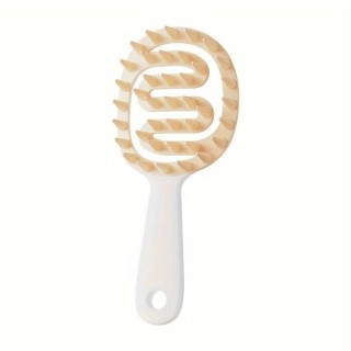2in1 Almond White Haarwasch- und Kopfhautmassagebürste, 1 Stück
