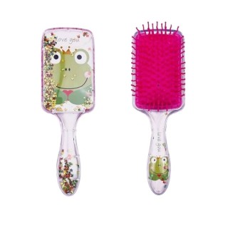 Frosch Pink quadratische Haarbürste 1 Stück