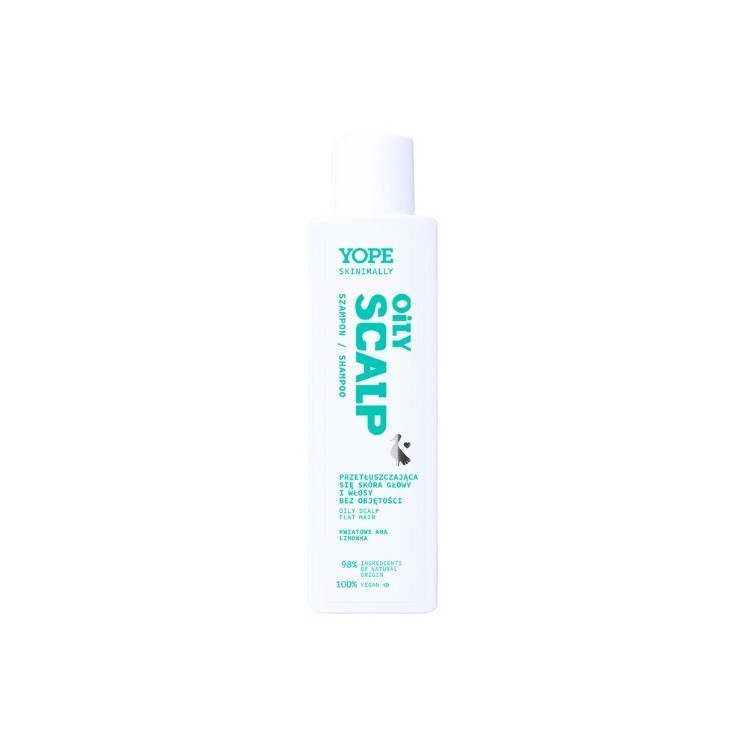 YOPE Skinimally Oily Scalp & Flat Hair Szampon do przetłuszczającej się skóry głowy i włosów bez objętości 250 ml