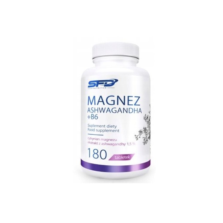 SFD Magnesium Ashwagandha + B6 180 капсул