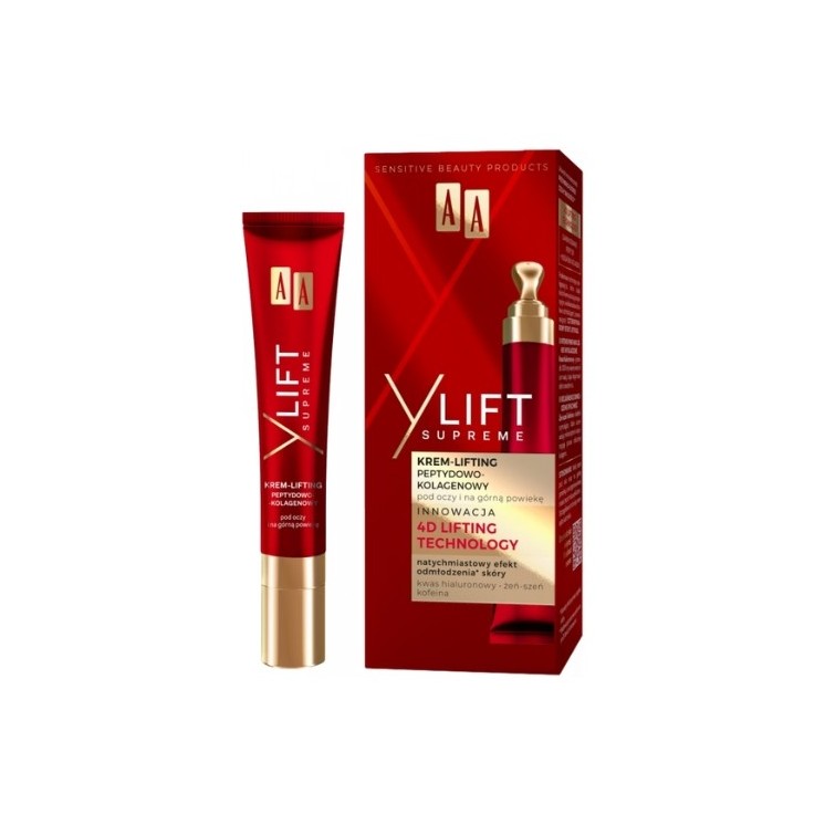 AA Y Lift Supreme peptydowo-kolagenowy Krem-lifting pod oczy 15 ml