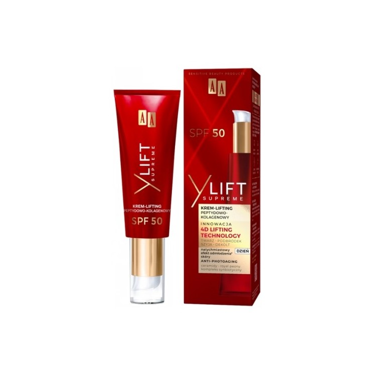 AA Y Lift Supreme peptydowo-kolagenowy Krem-lifting do twarzy SPF50 40 ml
