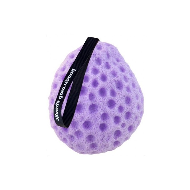 Ecarla Honeycomb Badeschwamm Violett 1 Stück