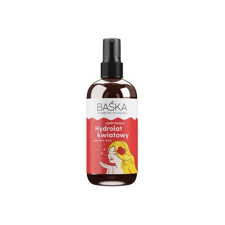 Baśka ujędrniający Hydrolat kwiatowy do twarzy Czerwone Maki 100 ml