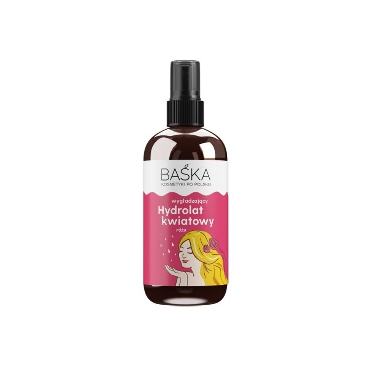 Baśka wygładzajacy Hydrolat kwiatowy do twarzy Róża 100 ml
