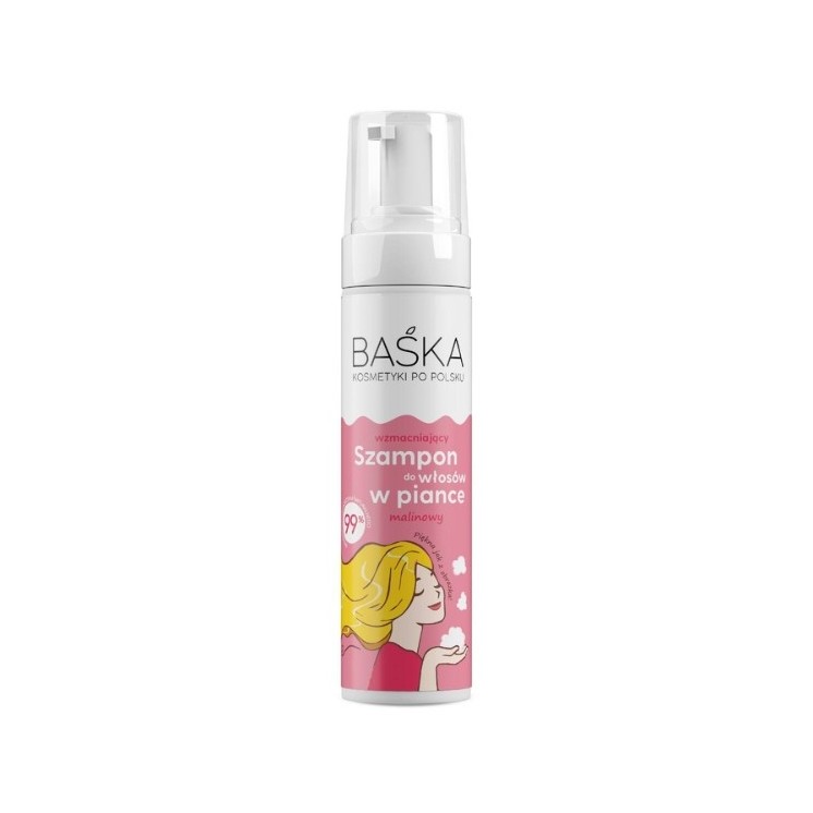 Baśka wzmacniający Szampon w piance Malina 200 ml