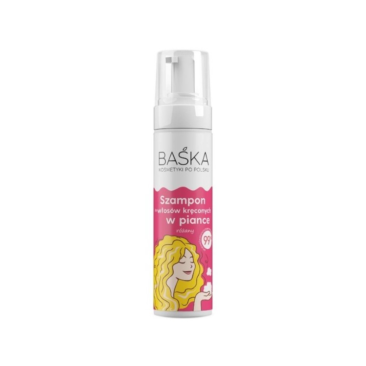Baśka Szampon do włosów kręconych w piance Róża 200 ml
