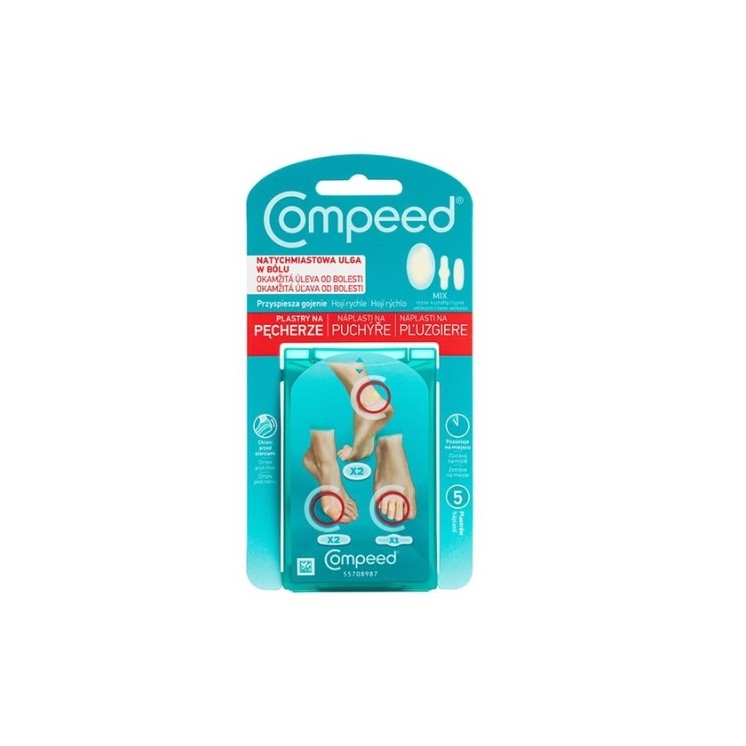 Compeed Plastry na pęcherze Mix 5 sztuk