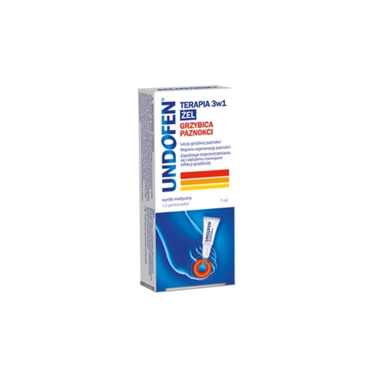 Undofen Terapia Żel 3w1 przeciw grzybicy paznokci 7 ml