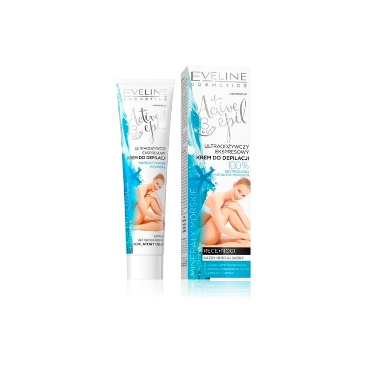 Eveline Active Epil Krem do depilacji rąk i nóg Sea Minerals 125 ml