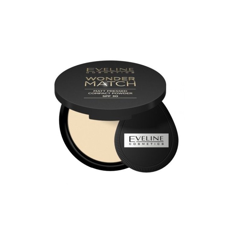 Eveline Wonder Match prasowany Puder matujący SPF30 /01/ Light Beige 8 g