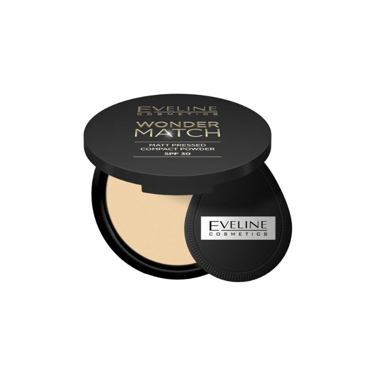 Eveline Wonder Match prasowany Puder matujący SPF30 /02/ Medium Beige 8 g