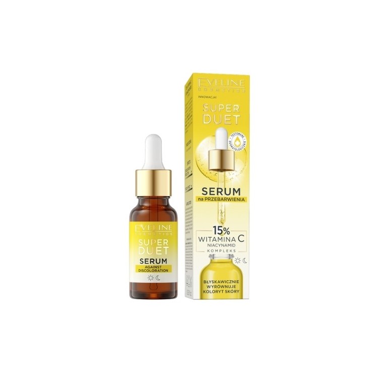 Eveline Super Duet Serum для знебарвлення Вітамін С 15% 18 мл