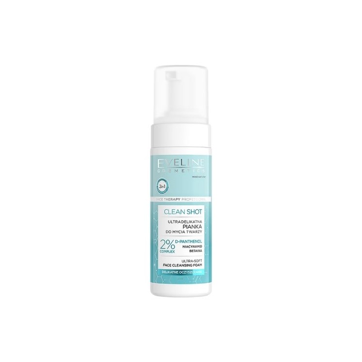 Eveline Clean Shot ultradelikatna Pianka do mycia twarzy 150 ml
