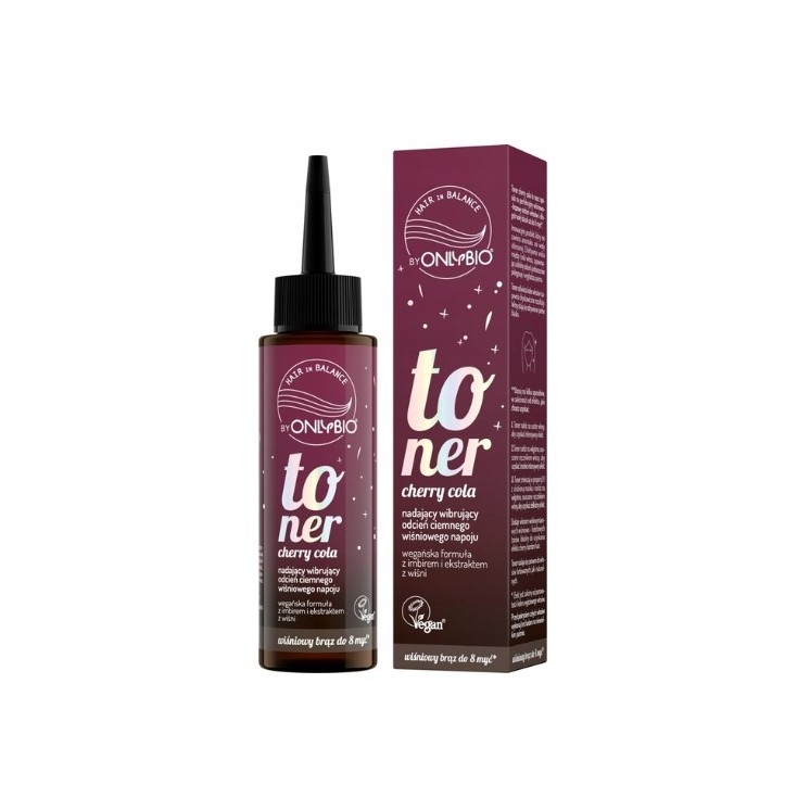 OnlyBio Hair in Balance Toner do włosów Cherry - cola 100 ml