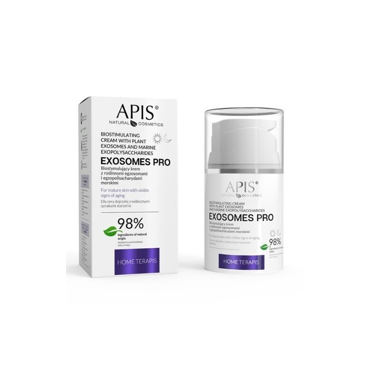 Apis Exosomes Pro Home Terapis біостимулюючий крем для обличчя з рослинними екзосомами 50 мл