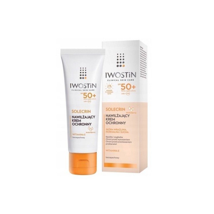 Iwostin Solecrin nawilżający Krem do twarzy ochronny SPF50 50 ml 