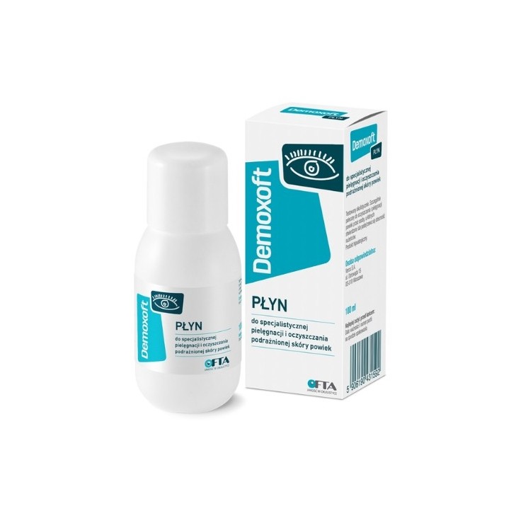 Demoxoft Płyn do pielęgnacji i oczyszczania podrażnionej skóry powiek 100 ml