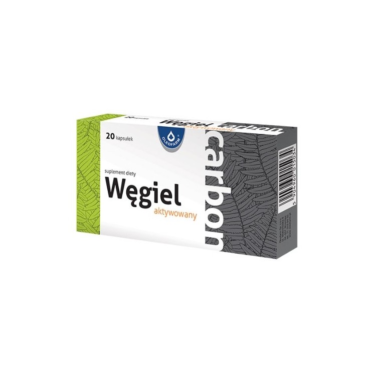 Oleofarm Węgiel aktywny 20 kapsułek