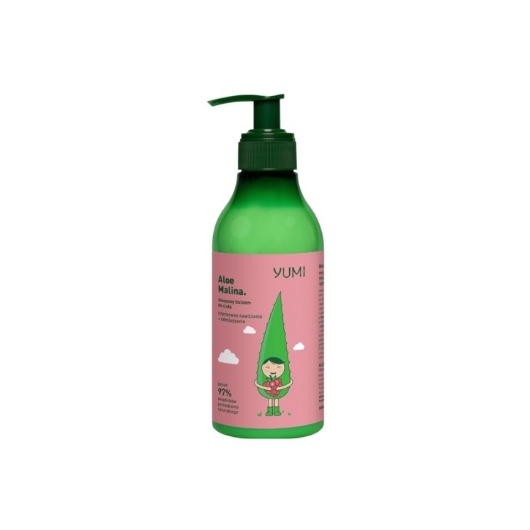 Yumi aloesowy Balsam do ciała intensywnie nawilżający Malina 300 ml 