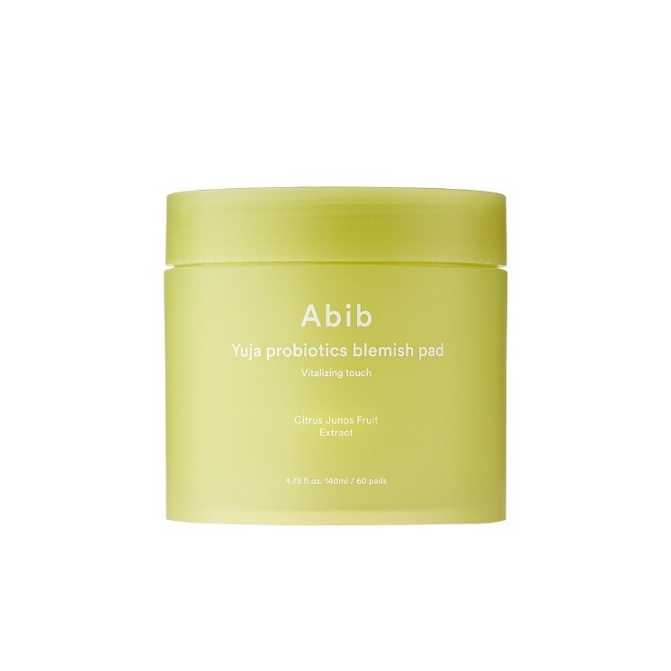 Abib Yuja Probiotics Blemish Pad Vitalizing Touch  Rozświetlające Płatki do Twarzy 140 ml