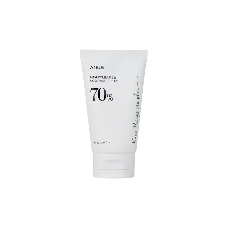 Anua Heartleaf 70% Soothing Cream Łagodzący Krem do Twarzy z Pstrolistką 100 ml