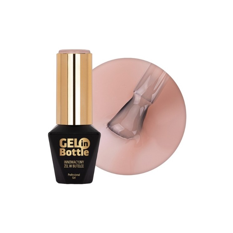 MollyLac Gel in bottle Żel do paznokci w butelce z pędzelkiem wielofunkcyjnym Jasmine 10 g