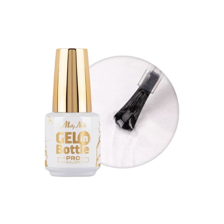 MollyLac Pro Salon Gel in bottle Nail gel in a bottle with a multifunctional brush Clear 15 g