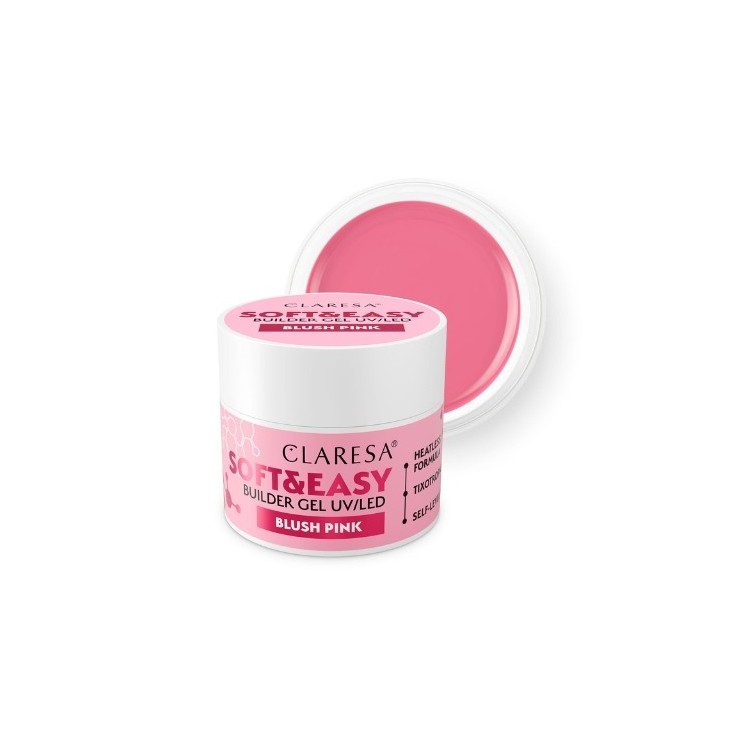 Claresa Soft & Easy Żel budujący do paznokci Blush Pink 45 g