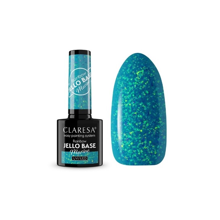 Claresa Hybrid Nail Base Rainbow Jello Base 5 г Морська