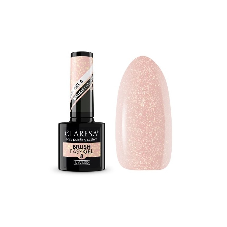 Claresa Brush Easy Gel Żel w buteleczce z pędzelkiem nr /8/  5 g