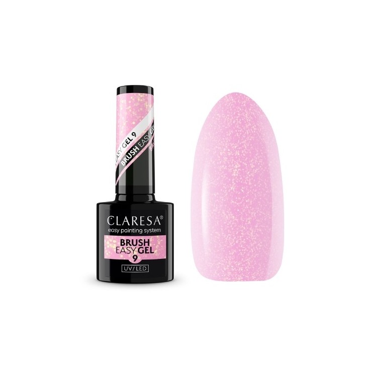 Claresa Brush Easy Gel Żel w buteleczce z pędzelkiem nr /9/  5 g