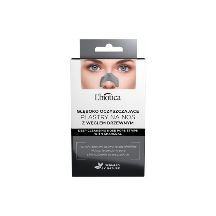 L'biotica Neusstrips Diepe reiniging met actieve kool 3 stuks