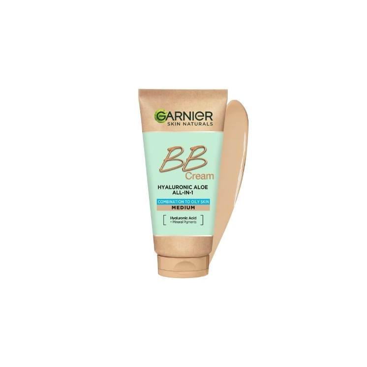 Garnier Hyaluronic Aloe All-In-1 BB Cream nawilżający krem BB do skóry mieszanej i tłustej Śniady 50 ml