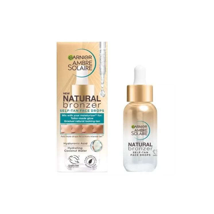Garnier Ambre Solaire Natural Bronzer krople samoopalające do twarzy 30 ml