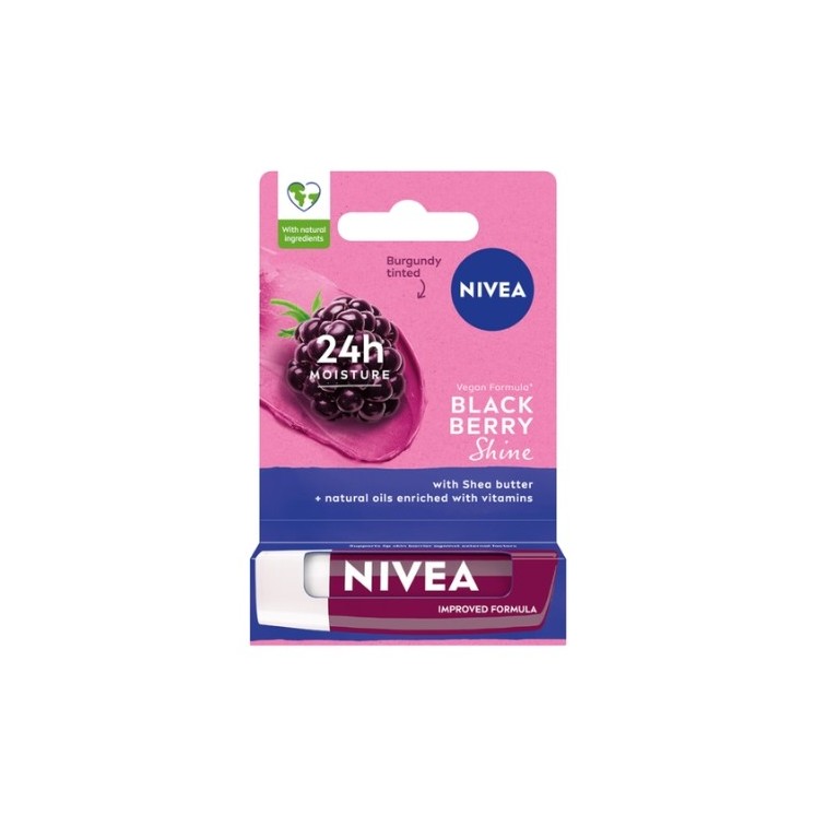 Nivea Pielęgnująca pomadka do ust Blackberry Shine 4.8 g