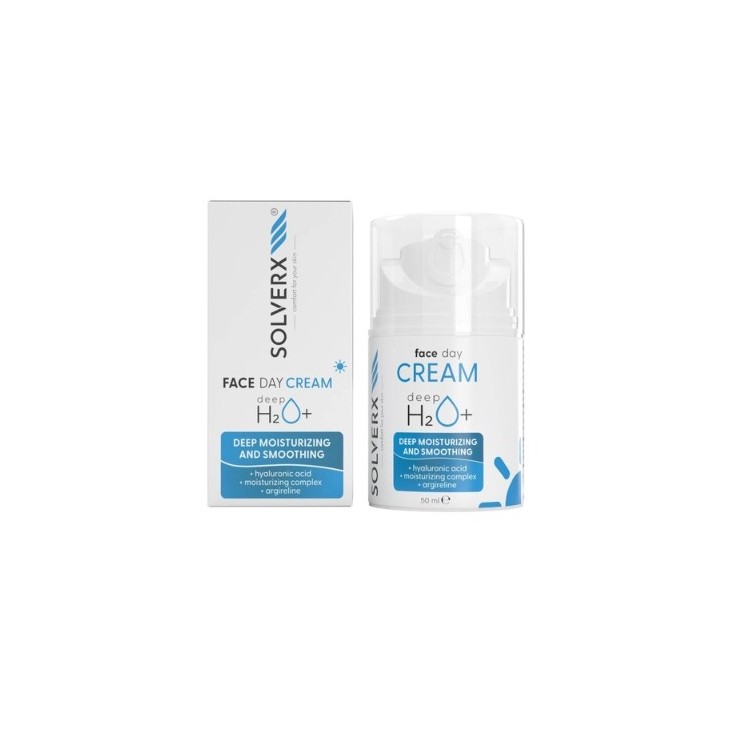 Solverx Deep H2O+ Tief feuchtigkeitsspendende Tagescreme – trockene und dehydrierte Haut 50 ml