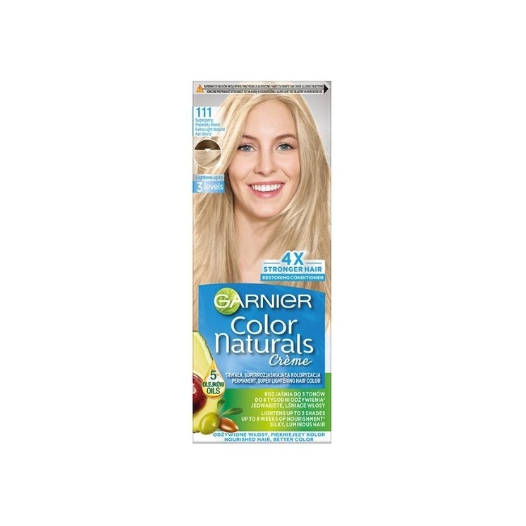Garnier Color Naturals Farba do włosów /111/ Jasny popielaty blond