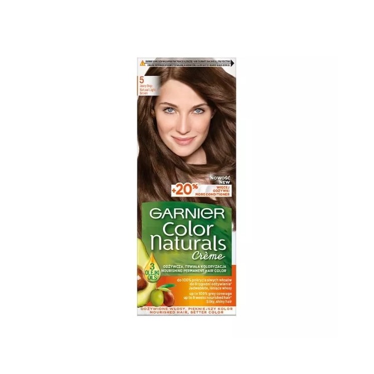 Garnier Color Naturals Farba do włosów /5/ Jasny brąz