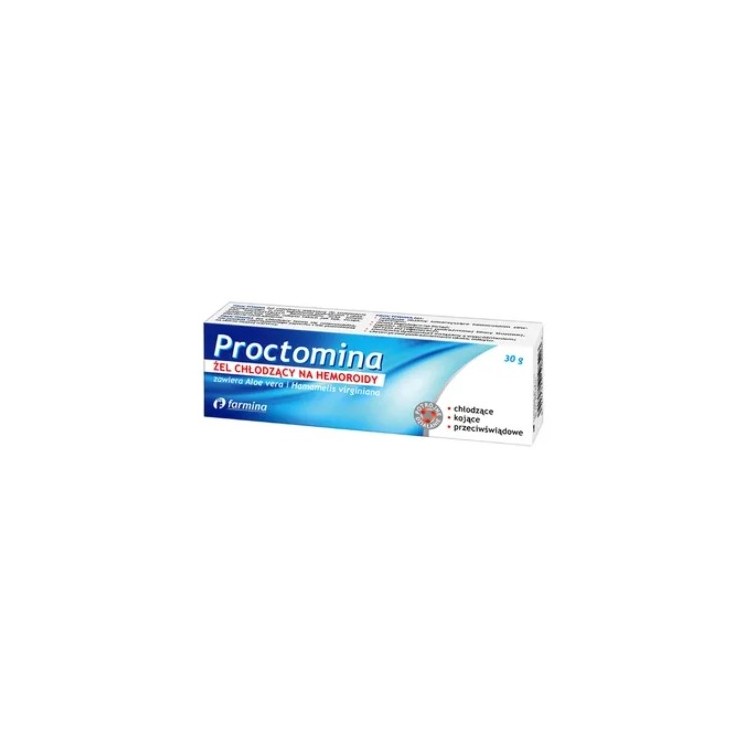 Proctomina Cooling gel for hemorrhoids 30 g