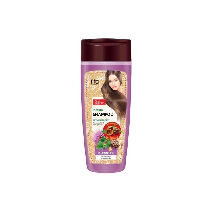 Fitocosmetics Szampon Łopianowy do włosów suchych i zniszczonych z olejkiem cedrowym 270 ml