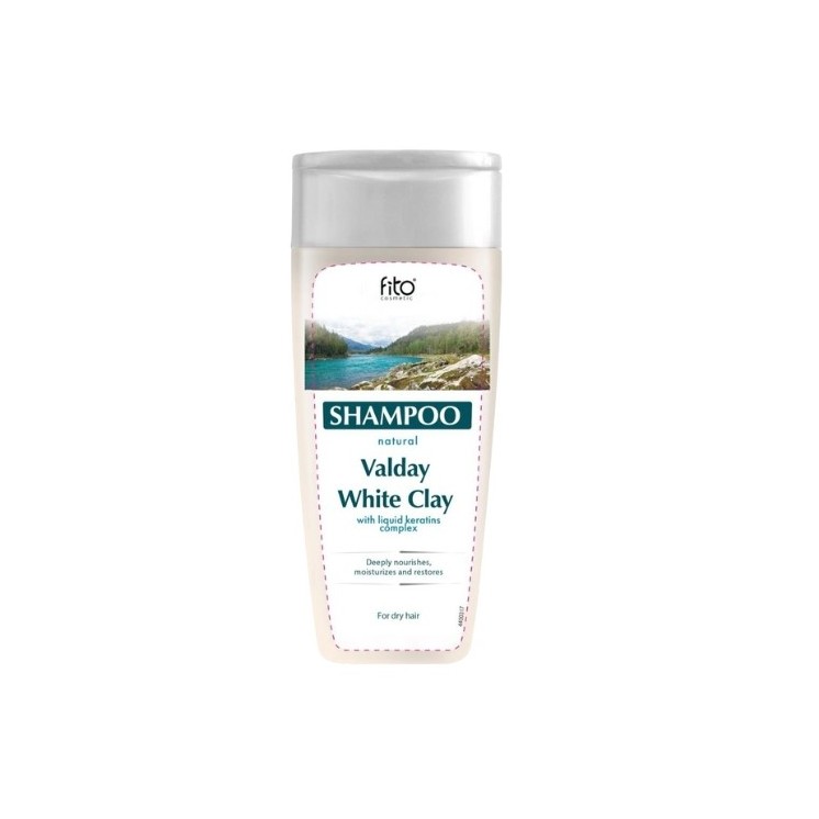 Fitocosmetics Szampon do włosów Glinka Wałdajska  biała 270 ml