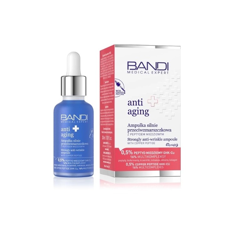 Bandi Medical Expert ANTI AGING Ampułka silnie przeciwzmarszczkowa z peptydem miedziowym 30 ml