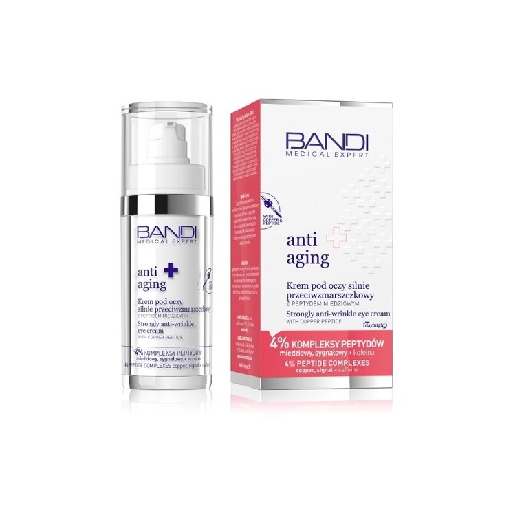 Bandi Medical Expert ANTI AGING Krem pod oczy silnie przeciwzmarszkowy z peptydem miedziowym 30 ml