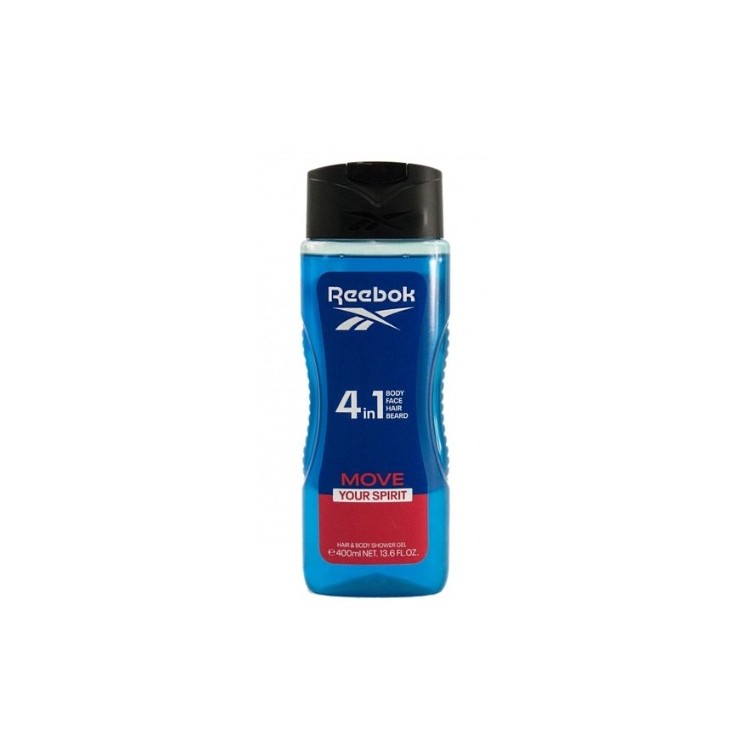 Reebok Men Żel pod prysznic Move Your Spirit 4 in 1  400 ml