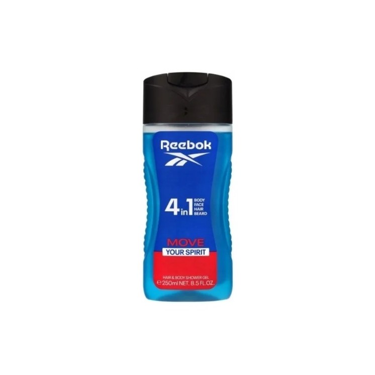 Reebok Man Żel pod prysznic Move Your Spirit 4  in 1 250 ml
