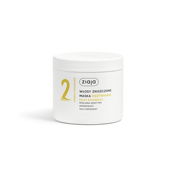 Ziaja Kwiat bananowca Maska do wlośow odżywienie 350 ml