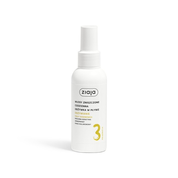 Ziaja Kwiat bananowca Odżywka do włosów w płynie odżywcza 125 ml