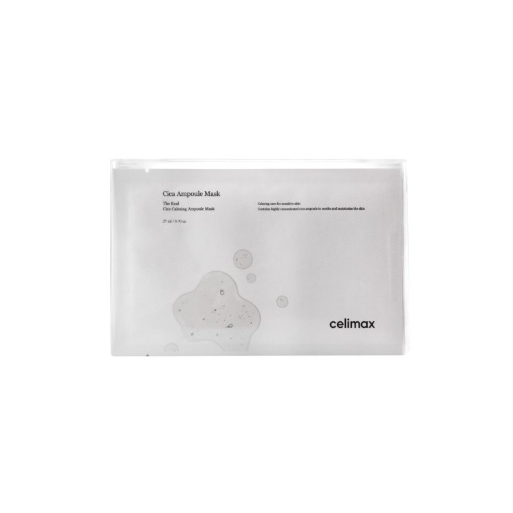 Celimax The Real Cica Calming Mask Maska w Płachcie z Wyciągiem z Wąkroty Azjatyckiej  5 x 27 ml