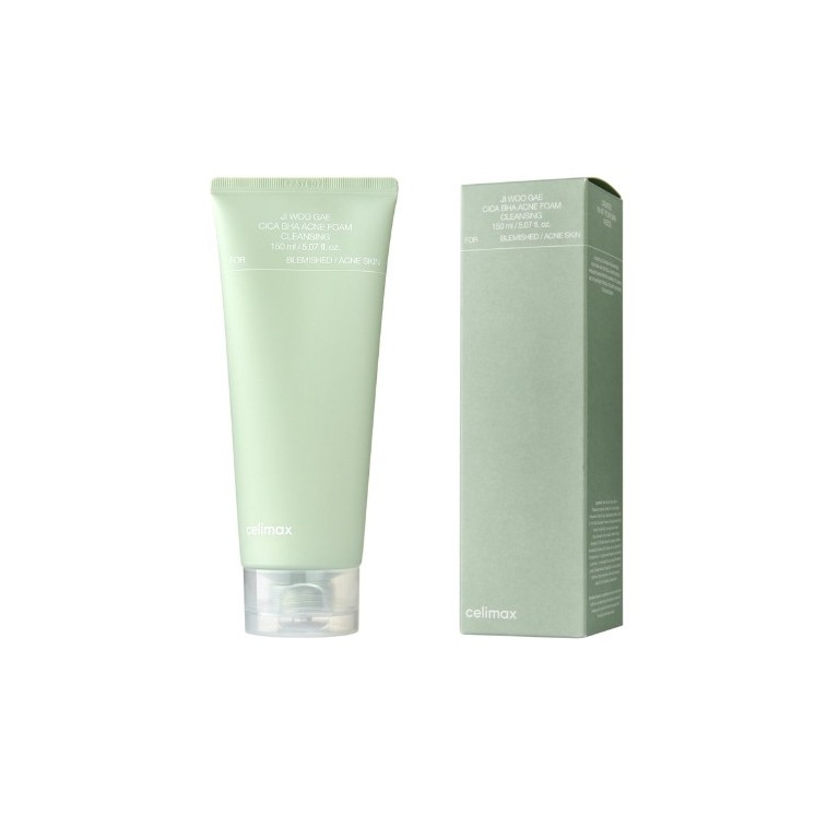 Celimax Ji.Woo.Gae Cica BHA Cleansing Foam for Acne Skin 150 ml